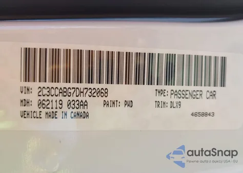 2013 Chrysler 300 300S from USA, damaged, VIN 2C3CCABG7DH732068